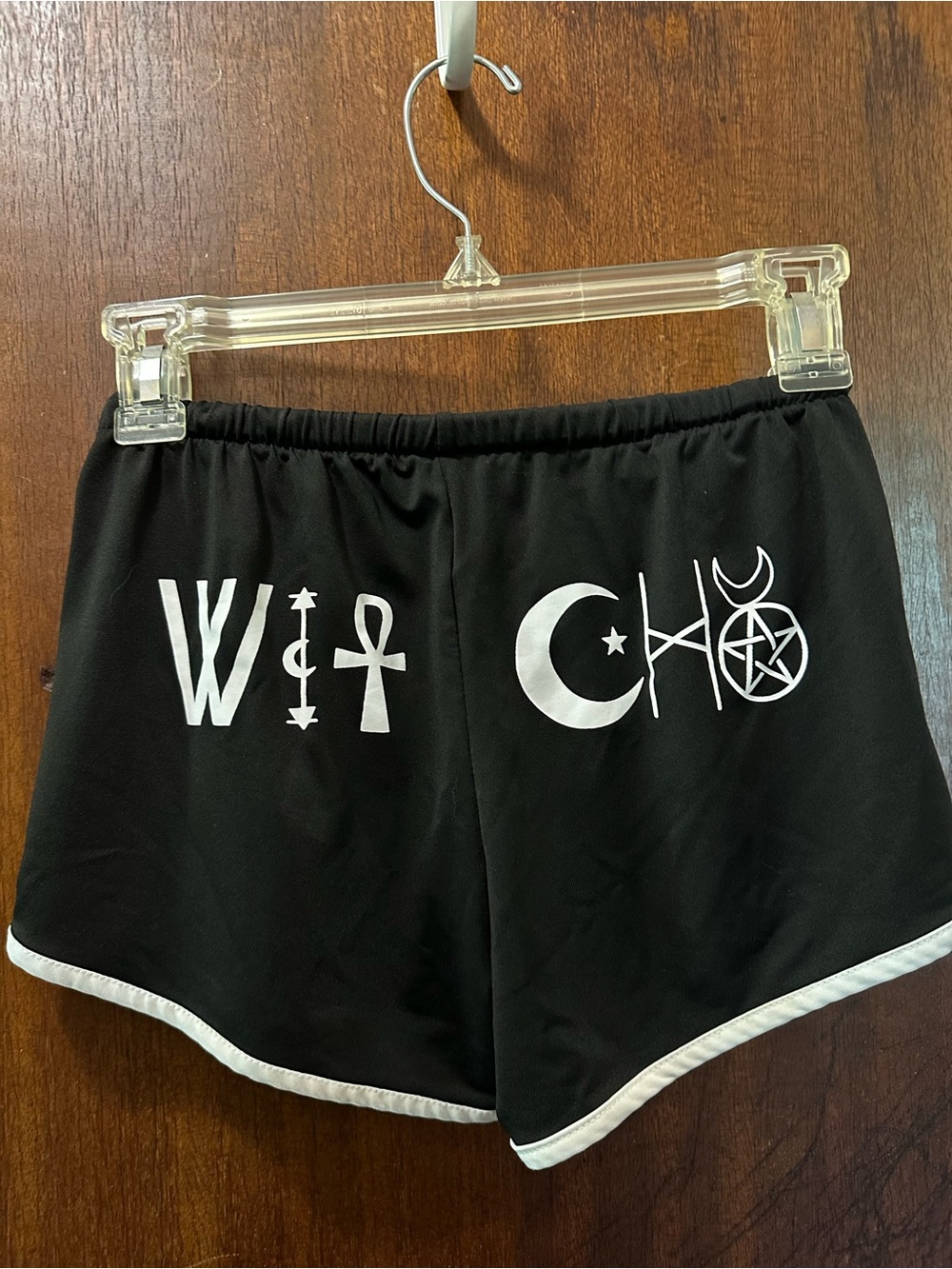 Black Witch Graphic Women’s Mini Shorts Goth Style